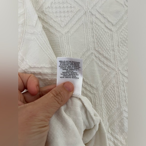 Anthropologie x Postmark White Mock Neck Textured Tank size Large women’s - Picture 8 of 10